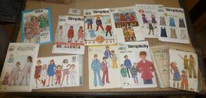 lot 98 image: Large group of kids sewing patterns