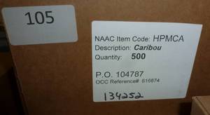 lot 105 image: 500 Caribou Coins - Last Chance, End of Inventory
