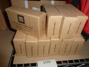 lot 109 image: TEN bars of stainless steel soap