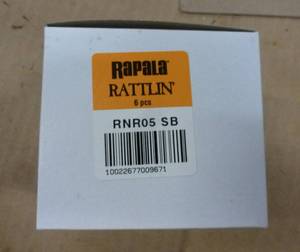 lot 121 image: SIX Ratllin Rapala lures - Silver Blue  color