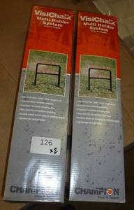 lot 126 image: TWO clay target stands with targets