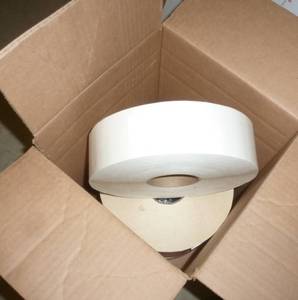 lot 146 image: 4 large rolls of white labels