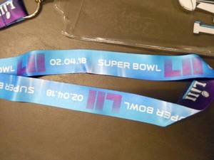 lot 168 image: 100 super bowl lanyards