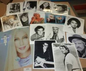 lot 191 image: Lot of Celebrity photos and Cher concert program