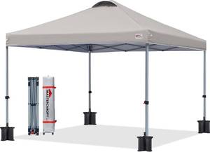 lot 28 image: MasterCanopy 8 X 8 Pop-Up Canopy Tent (Gray)