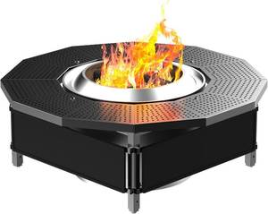 lot 29 image: Lezbanz Fire Pit - Surround Tabletop for Solo Stove Bonfire Ranger 2.0