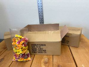 lot 20-E2025 image: 3 Cases, 6x10, 2 mil, Clear, Plastic Bags, Open Top, 1,000 Bags per Case Total 3,000 Bags in This Lot, Item #PB20610