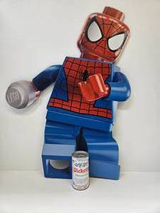 lot 40 image: Very Cool Large LEGO SPIDERMAN Advertising Store Display