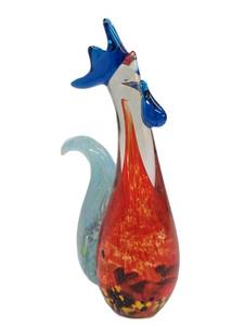 lot 52 image: Excellent Vintage MURANO Art Glass Rooster 