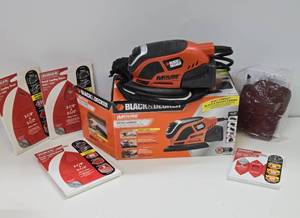 lot 78 image: Brand New or Like-New Black & Decker Mouse Detail Sander wAccessories