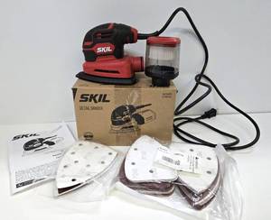 lot 81 image: Like-New SKIL Detail Sander wSupplies