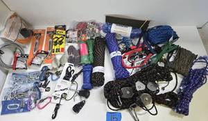 lot 83 image: Excellent Estate Lot of Brand New Rope & Climbing Related Items