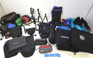 lot 85 image: Large Excellent Estate Lot of Quality Camera & Photography Cases, Camera Stands etc