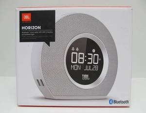 lot 21 image: Quality JBL  HARMAN Bluetooth Speaker Clock Radio wUSB Charging