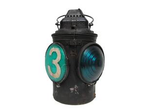 lot 7 image: Very Cool Original Antique GREAT NORTHERN Railroad Lantern