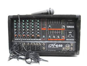 lot 25 image: Working YAMAHA Model EMX 640 Powered Mixer wMicrophone