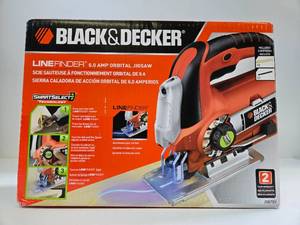 lot 145 image: New in Box Black & Decker Line Finder Orbital Jigsaw