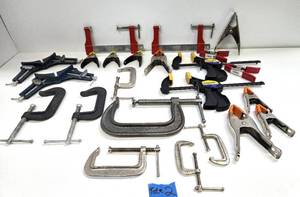 lot 168 image: Large Group of Assorted Clamps