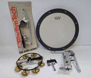 lot 185 image: REMO Practice Drum & other Drum Accessories