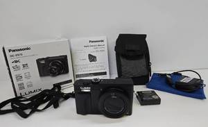 lot 191 image: Excellent Condition Panasonic LUMIX DC-ZS70 4K Camera wBattery, Charger Case etc