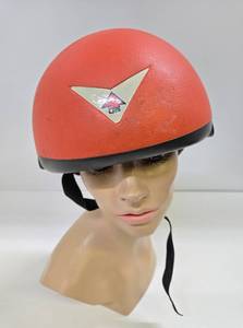 lot 192 image: Retro Vintage Orange Racing Helmet