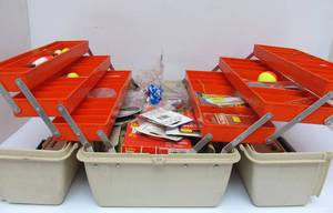 lot 207 image: Game Fisher Tackle Box wLures & Fishing Items