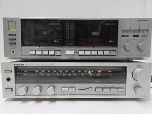 lot 290 image: Working Vintage Proformance & Onkyo Cassette Deck & Stereo TunerAmplifier