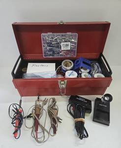 lot 331 image: Very Nice Toolbox Full of Soldering Supplies & Accessories