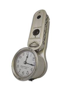lot 354 image: Very Cool Old Industrial MINNEAPOLIS 77 Heat Regulator w8-Day 7 Jewel Built-In Clock