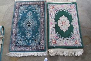 lot 44 image: (2) Throw rugs...