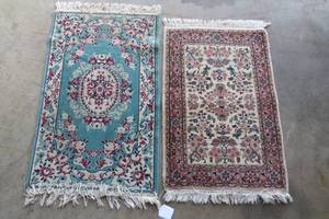 lot 45 image: (2) Throw rugs...