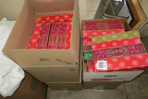 lot 64 image: Player piano rolls, 4 boxes...