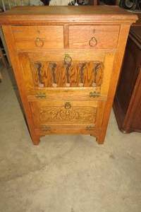 lot 86 image: Unique vintage cabinet with drawers...