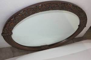 lot 97 image: Ornate framed mirror...