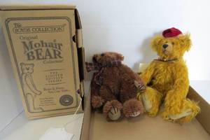 lot 143 image: Gnome Bear mohair jointed bear and...