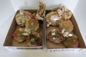 lot 146 image: Squirrel stone pottery items 2 box...