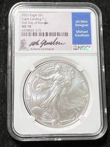 2021 AMERICAN SILVER EAGLE NGC FIRST DAY RELEASE MS70
