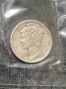 lot 06 image: 1941 US MERCURY DIME