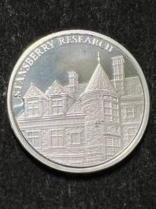lot 09 image: 1 TROY OZ .999 FINE SILVER STANSBERRY RESEARCH ROUND