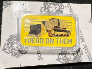 lot 13 image: 1 TROY OZ .999 FINE SILVER TREAD ON THEM BAR IN AIRTITE
