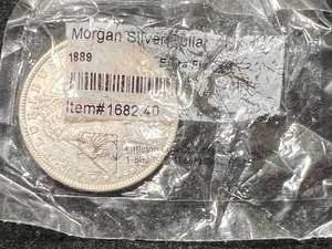 lot 17 image: 1889 US MORGAN SILVER DOLLAR