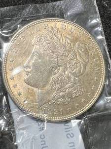 lot 29 image: 1921 US MORGAN SILVER DOLLAR AU