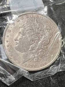 lot 51 image: 1890 US MORGAN SILVER DOLLAR