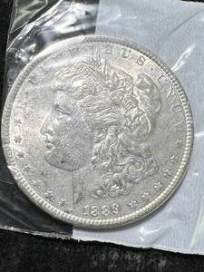 lot 57 image: 1889 US MORGAN SILVER DOLLAR