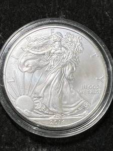 lot 68 image: 2014 AMERICAN SILVER EAGLE 1 TROY OZ .999 FINE SILVER IN AIRTITE