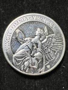 lot 77 image: 2 TROY OZ .999 FINE SILVER ROUND