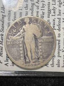 lot 80 image: 1926 US STANDING LIBERTY QUARTER