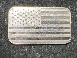 lot 81 image: 1 TROY OZ .999 FINE SILVER UNITED WE STAND BAR