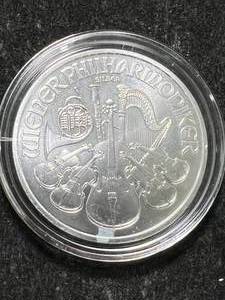 lot 83 image: 2024 AUSTRIAN PHILHARMONIC 1 TROY OZ .999 FINE SILVER IN AIRTITE