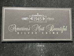 lot 91 image: 1945 AMERICAS MOST BEAUTIFUL SILVER COINS 2 COIN SET
